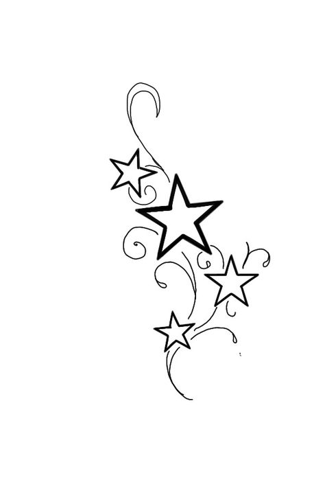 Leg Star Tattoos, Small Tattoos White Background, Y2k Star Drawing, Dot Shading Tattoo, Star Tattoo Stencil, Star Border Design, Y2k Silhouette, Star Sleeve Tattoo, Stars Stencil