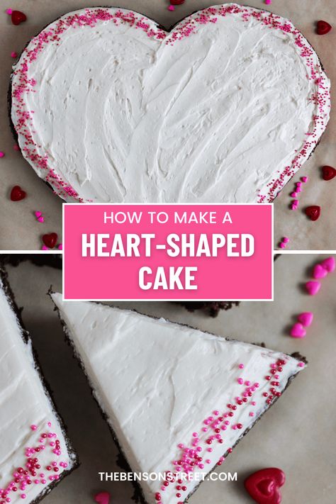 Making A Heart Shaped Cake, How To Turn A Circle Cake Into A Heart, Heart Shape Cake Servings Chart, How To Frost A Heart Shaped Cake, Heart Shaped Cake From Round Pan, Fluffy Frosting, Heart Shaped Chocolate, Square Cake Pans, Homemade Jelly