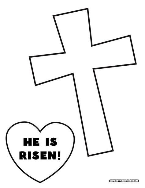 Good Friday Preschool Craft, Printable Cross, Cross Craft Preschool, Resurrection Craft, Printable Cross Template, Sunday School Easter Crafts, Jesus Easter Crafts, Easter Art For Toddlers, Christian Easter Crafts For Toddlers