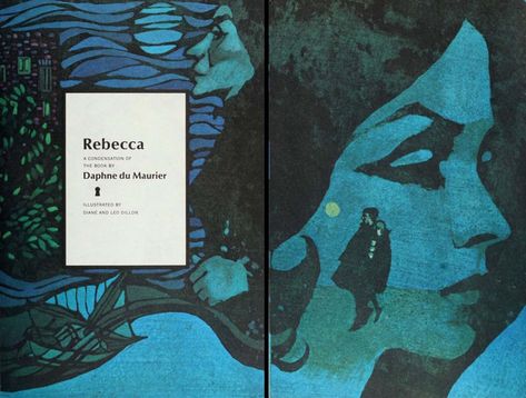 Daphne De Maurier - Rebecca (Reader's Digest edition), 1968 Artwork by Leo and Diane Dillon Rebecca Daphne Du Maurier, Daphne Du Maurier, Roman Sculpture, Cool Books, Pulp Art, Classic Literature, Art Block, Book Cover Design, Book Illustration