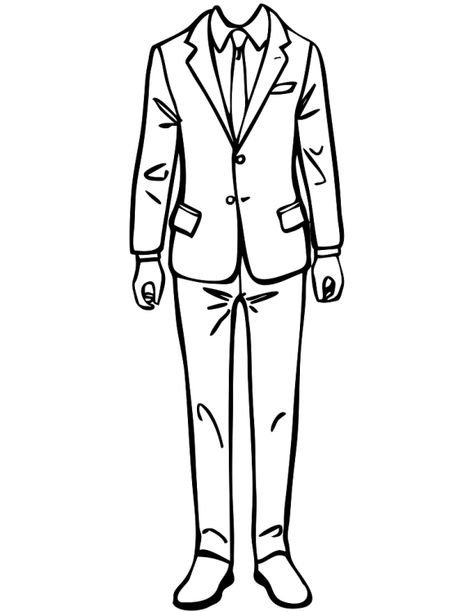 template Suit Drawing Reference, Mens Tux, Person Outline, Fashion Sketches Men, Suit Drawing, Mens Fashion Illustration, Man Illustration, Image Svg, Fashion Templates