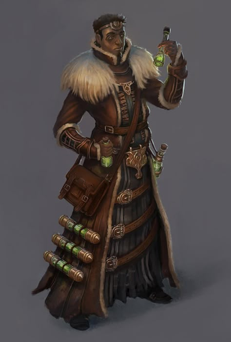 Quick D&D Male Character Ideas - Album on Imgur Alchemist Dnd, Steampunk Character, Fantasy Heroes, Heroic Fantasy, Female Character Concept, Male Character, Fantasy Races, Dungeons And Dragons Characters, Dnd Art