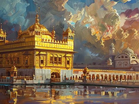 Gurudwara Sikh Art Golden Temple Poster Unframed Sikh Wall Art Sikhism Gurudwara Sahib Wallpaper Sikh Gift Home Decor Sikh Art Oil Painting - Etsy Norway Golden Temple Painting, Guru Nanak Dev Ji Painting, Gurudwara Sahib Wallpaper, Gurudwara Sahib, Temple Painting, Temple Poster, Temple Wall Art, Sikh Art, Buddhist Stupa