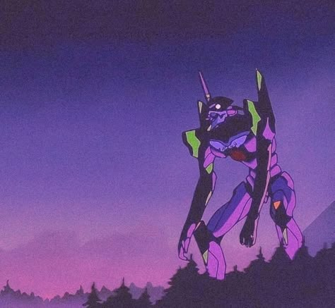 Evangelion Art, Neon Evangelion, Giant Robots, Old Anime, 90s Anime, Genesis Evangelion, Neon Genesis, Purple And Green, Neon Genesis Evangelion