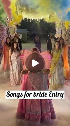 Wedding Inspiration | Bridal accessories on Instagram: "Best song ideas for bride Entry 💕  Via @weddography_  Follow @weddinganswers for latest wedding ideas  . . . . . . . . . . . . . . . . . DM for promotions and features   #bridalentry #brideentry #dancingbride #bridesmaids #entrydupatta" Brides Entry Ideas, Latest Bridal Entry Ideas, Bridal Entry Ideas Indian, Entry For Bride, Bride Entry Ideas Indian Wedding, Bride Entry Unique Ideas, Bride Entry Ideas, Bride Entry Indian Wedding, Bridal Entry Ideas