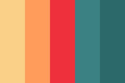 circus cycle Color Palette Green Complementary Color Palette, Complementary Color Palette, Colour Pallets, Retro Color Palette, Palette Design, Red Colour Palette, Color Schemes Colour Palettes, Palette Art, Color Palette Design