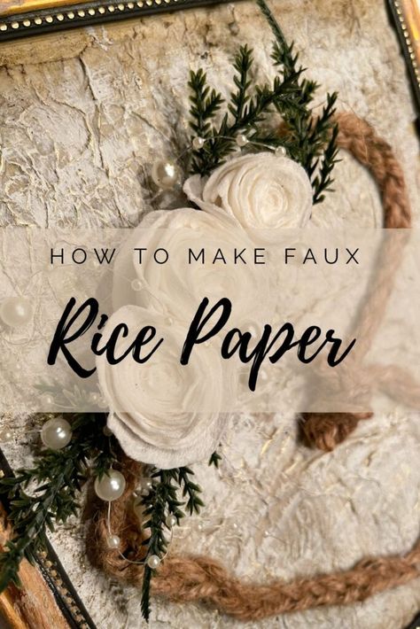 Faux Rice Paper, Iod Projects, Iod Stamps, Shallow Shelves, Diy Decoupage, Homemade Paper, Decoupage Decor, Decor 2023, Rice Paper Decoupage