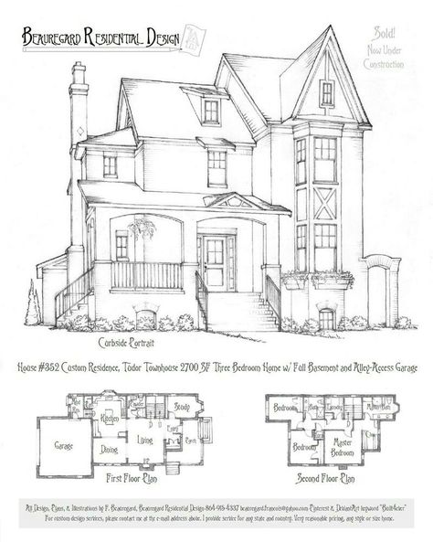 Victorian House Plans, Speculative Design, Charleston Style, Sims 4 House Plans, Vintage House Plans, Sims 4 House Design, Sims Building, Sims House Plans, Casa Vintage