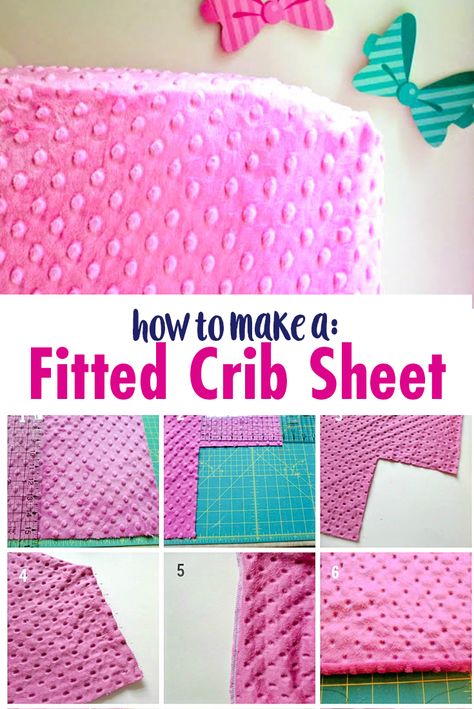 Crib Sheet Tutorial, Baby Crib Sheets, Beginner Sewing Projects Easy, Leftover Fabric, Fitted Crib Sheet, Baby Crib, Sewing Projects For Beginners, Sewing Skills, Easy Sewing Projects