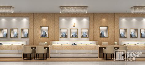 Jewelry Shop Design, Luxury Jewelry Display, Luxury Jewelry Shop, Jewelry Shop Display, Jewelry Store Interior, Luxury Jewelry Store, Relaxing Decor, Small Office Design, Jewelry Store Design