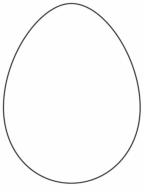 Easter Egg Outline, Påskeaktiviteter For Barn, Diy – Velikonoce, Easter Egg Template, Egg Template, Egg Coloring Page, Shape Coloring Pages, Easter Egg Coloring Pages, Easter Templates