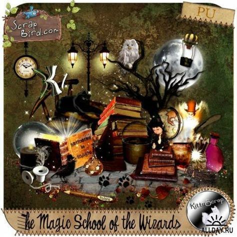 The magic school of thewizards — Yandex.Disk Scrapbook Paper Projects, Free Digital Scrapbooking Kits, Ulzzang Kids, Vintage Png, Scrapbook Collection, Pocket Scrapbooking, Free Digital Scrapbooking, Magic School, Halloween Digital