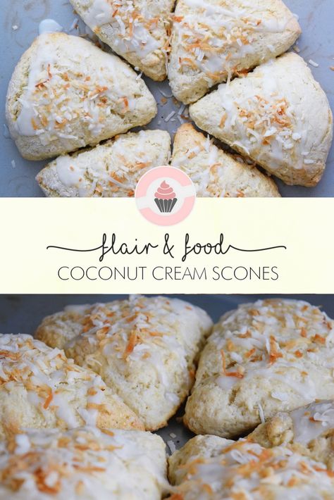 Coconut Cream Scones, Scone Ideas Sweet, Coconut Cream Muffins, Recipes Using Coconut Flakes, What To Make With Coconut Cream, Coconut Scones Recipe Easy, Recipes Using Coconut Cream, Cream Of Coconut Recipes, Scones Coconut