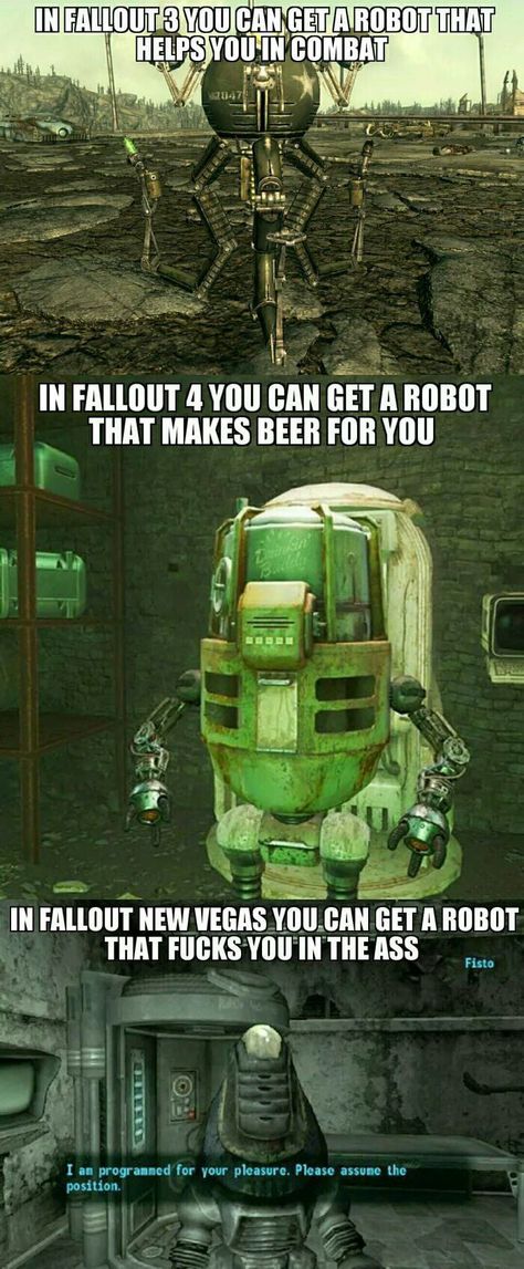 Fallout 4 Funny, Fallout Facts, Fallout Meme, Fallout Funny, Video Game Logic, Funny Gaming Memes, Fallout Game, Fallout Art, Video Game Memes