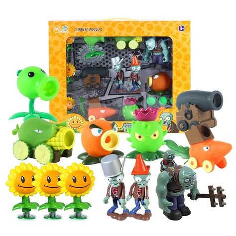 9 Plants + 3 Zombies + Bullets. Suitable for children above 3 years old to play with. shooting toys for kids..syi Funny Games Movie, Plants Vs Zombies Birthday Party, Zombies 3, Zombie Birthday Parties, Zombie Birthday, Movie Action, Orange Beach Alabama, Sonic Mania, Plantas Vs Zombies