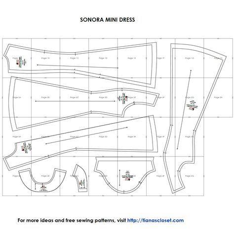 Sonora mini dress – Free PDF sewing pattern – Tiana's Closet How To Make Pdf Sewing Patterns, Tiana’s Closet Sewing Patterns, Mini Dress Pattern Free, Mini Dress Sewing Pattern Free, Free Pdf Sewing Patterns For Women Dresses, Dress Sewing Patterns Free Easy, Mini Dress Sewing Pattern, Free Dress Pattern, Mini Dress Pattern