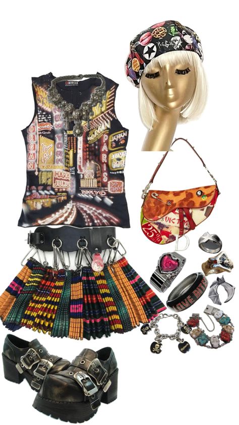 Outfit layout #summer #outfit #layout #skirt #plaid #pins #beret Outfit Layout Summer, Outfit Layout, Skirt Fits, Summer Skirts, Summer Outfit, Fashion Inspo Outfits, Miami, Summer Outfits, Fashion Inspo