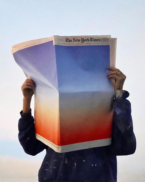 6TM ® MAGAZINE on Instagram: “I❤️NY By : Sho Shibuya ↓ @shoshibuya — 6TM ® Magazine #newspaper #newyorktimes #nyc #poster #colors #colours #gradient #surrealism…” Newspaper Design, Colossal Art, Modern Crafts, I ❤ Ny, Art Direction, Newspaper, Ritual, York City, Design Inspiration