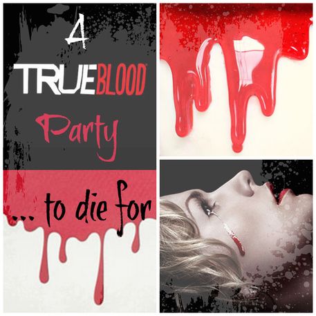 Host a True Blood Dinner Party - a round-up of menu and DIY decor ideas on CraftFoxes.com Blood Bag Drink Recipe, Vampire Blood Drink Recipe, Halloween Blood Bag Drinks, Vampire Blood Cocktail Recipe, True Blood Party, Diy Decor Ideas, Dinner Dessert, True Blood, Dinner Party