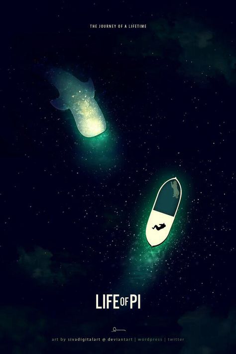 love Pi Movie, Life Of Pi, Best Movie Posters, I Love Cinema, Minimal Movie Posters, Minimal Poster, Movie Posters Design, Cinema Posters, Movie Posters Minimalist