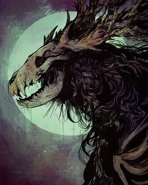 Creepy Animals, Arte Doodle, Creepy Drawings, Dark Creatures, Creepy Monster, The Ancient Magus Bride, Creature Artwork, Dark Art Drawings, Dark Art Illustrations