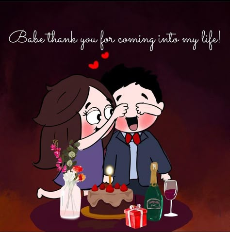 Anniversary Cartoon Pictures, Couple Birthday Dp, Dating Anniversary Ideas, Diary For Him, Couple Illustration Romantic Cute, Bubu Dudu Gif, Msg For Him, Emoji Couple, Kiss Day Quotes