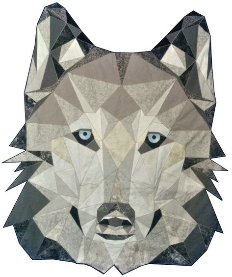 Wolf Applique, Wolf Quilt, Giant Wolf, Violet Craft, Quilt Animals, Bargello Quilt Patterns, Forest Quilt, Bargello Quilt, Throw Pillow Pattern