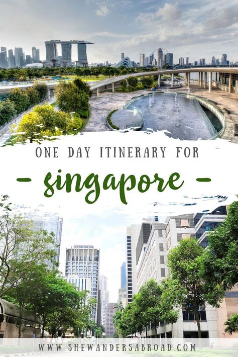 You have only one day to spend in Singapore? Don't worry, I got you covered! Click here to see the perfect 1 day itinerary for Singapore including all the must see spots and tips on visiting them! #singapore #asia #southeastasia #itinerary | Singapore Travel Guide | Layover in Singapore | Singapore one day itinerary | Best things to do in Singapore | What to do in Singapore in one day | Must see spots in Singapore | Singapore travel itinerary | How to spend 1 day in Singapore | Best of Singapore Singapore Travel Tips, Singapore Itinerary, Things To Do In Singapore, Visit Singapore, Travel Secrets, George Town, Travel Destinations Asia, Singapore Travel, Asia Travel Guide