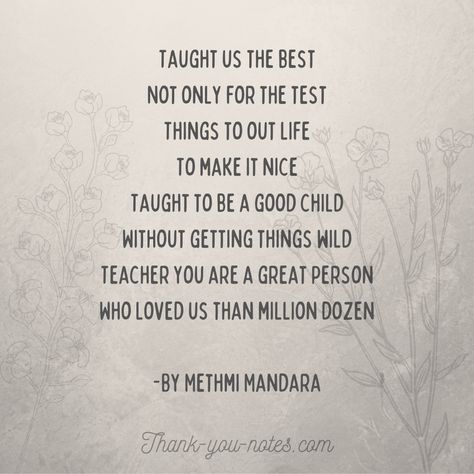 Thank you poem for teacher. Poem On Teacher In English, Short Letter For Teacher, Shayri On Teacher, Poems For Teachers Appreciation, Poems For Magazine, Teachers Day Poem In English Short, Beautiful Quotes For Teachers, Poems For Teachers Day, Shayari For Teachers In English