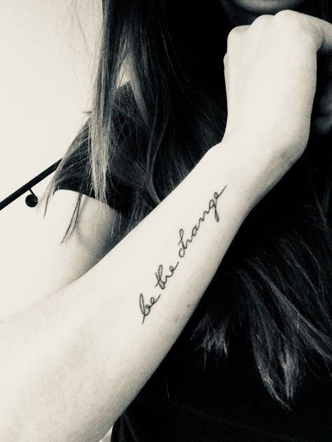 Quote Tattoo „Be the change“ Choose Yourself Tattoo, Be The Change Tattoo, Balayage Hair Vs Ombre, Balayage Vs Highlights, Change Tattoo, What Is Balayage, One Word Tattoo, Bestie Tattoos, Bible Tattoos