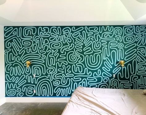 Colorful Wall Design Ideas, Wall Doodles, Wall Painting Ideas Creative, Wall Painting Ideas, Ceiling Paint, Office Mural, Wall Murals Diy, Interior Murals, Fox Home