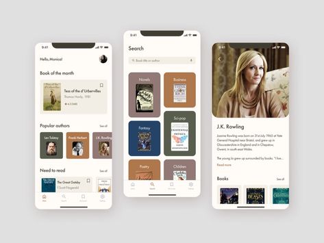 App Home Page Design, Booking App Design, Book Website, Bookstore Web Design, App For Book Reading, Book App Design, Library App Design, Book App Ui, Ecommerce Ui Design