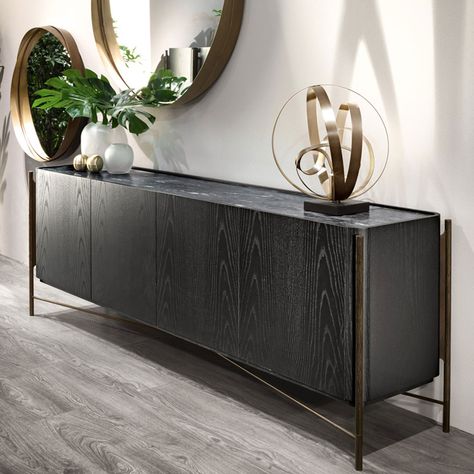 Stylish Sideboards, London Interior Design, Outdoor Furniture Sofa, Wall Art Lighting, Luxury Furniture Brands, Black Ash, Contemporary Furniture Design, Tv Furniture, Italian Furniture