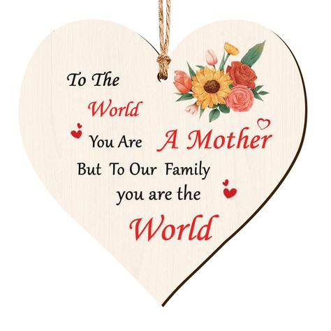 PRICES MAY VARY. Happy Mothers Day Wooden Heart Plaque Size: 10 x 10cm - 3.9" x 3.9" ，2.7mm Mdf. It can be used as mothers day cards for mum and hanging . Love You Mum, Birthday Gift Cards, Good Night Sweet Dreams, You Are The World, Wooden Heart, Heart Sign, Wooden Hearts, Mothers Day Cards, Plaque Sign