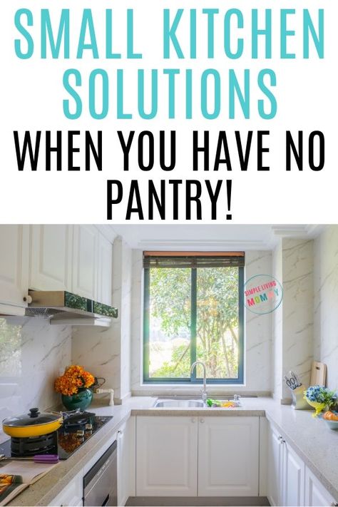 Pantry Alternatives, No Pantry, Small Kitchen Solutions, Small Kitchen Decoration, Small Kitchen Pantry, Cuadros Diy, Interior Simple, Entryway Shelf, Kitchen Decor Inspiration