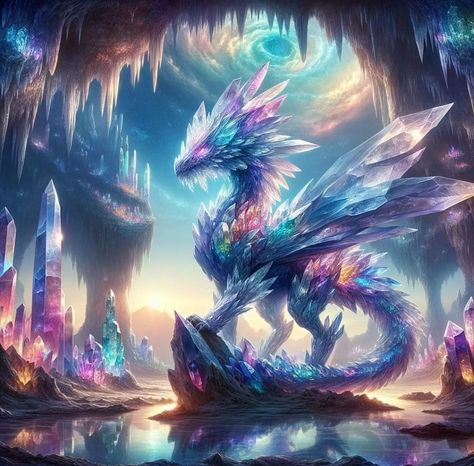 Crystal Dragon Art, Crystal Creature, Cool Wallpaper Ideas, Zodiac Dragons, Gem Dragon, Dragon Fantasy Art, Dragon Photo, Dragon Puppets, Smash Board