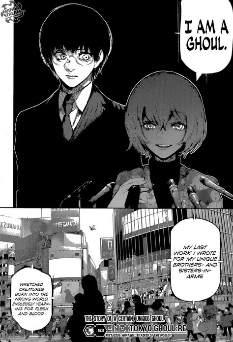 Tokyo Ghoul re: Chapter 63 Kaneki and Eto: Eto reveled she is a ghoul to the public! Tokyo Gul, Read Tokyo Ghoul, Tokyo Ghoul Manga, Online Manga, Manga Pages, Neon Genesis Evangelion, Manga To Read, Manga Comics, Tokyo Ghoul