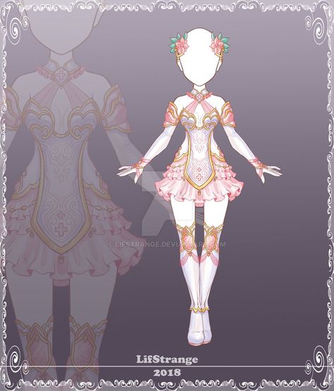 Elf Outfit Design, Elf Outfit Ideas, Outfit Ideas Anime, Hero Suits, Outfit Ideas Drawing, Adoptable Outfit, Elf Outfit, Magical Girl Outfit, Fairy Outfit