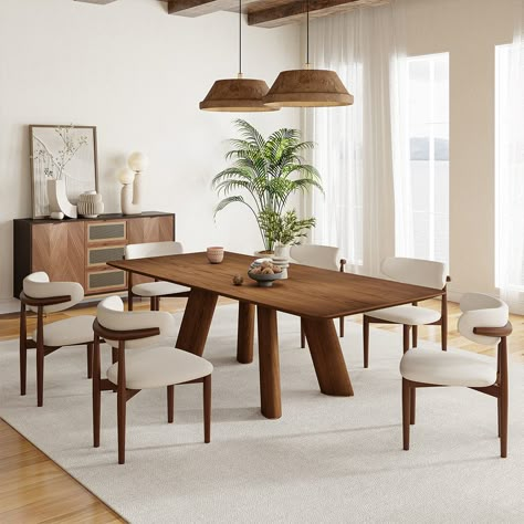 Modern rustic dining table