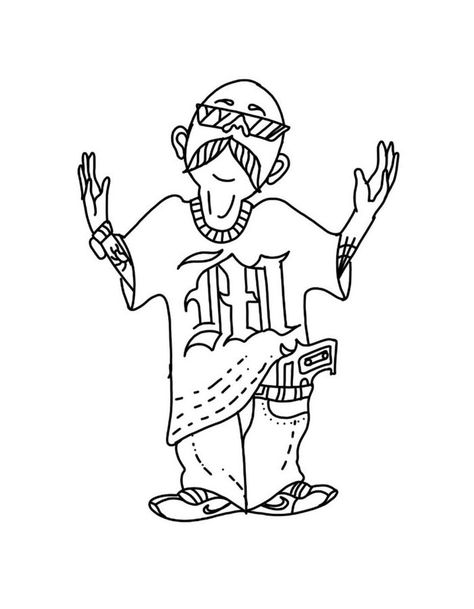 Tattoo Coloring Pages Chicano Coloring Pages, Easy Chicano Art, Tattoo Coloring Pages, Printable Outline, Gangster Drawings, Minion Coloring Pages, Easy Graffiti, Easy Graffiti Drawings, Estilo Cholo