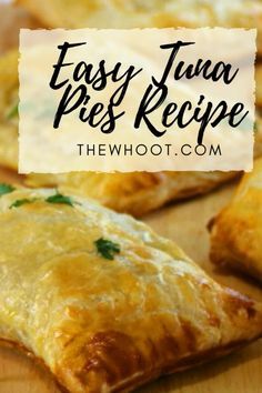 Tuna Puffs Recipes, Tuna Puff Pastry Recipe, Tuna Pie Recipe, Tuna Pastry, Tuna Pot Pie, Tuna Pie, Tuna Fish Recipes, Fish Meals, Biscuits Recipes