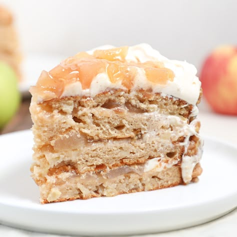 Apple Pie Cake Pistachio Coffee Cake, Ingredients Substitutions, Gluten Free Banana Pudding, The Salty Cooker, Pistachio Coffee, 15 Cake, Cake With Fruit, Bar Treats, Cobbler Recipes Easy