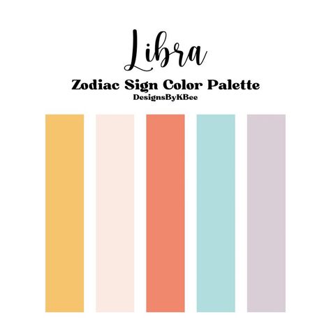 Sanrio Color Pallete, Libra Color Palette, Color Palette Astrology, Gemini Color Palette, Zodiac Colors Palette, Zodiac Color Palette Capricorn, Colors Associated With Zodiac, Zodiac Color Palette, Zodiac Sign Colors Palette