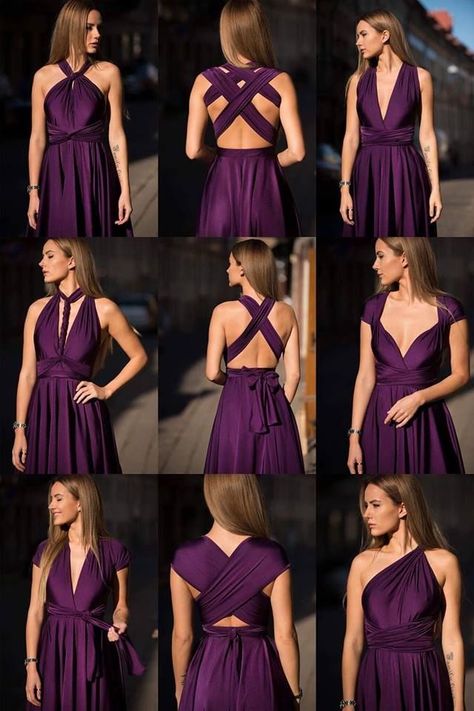 4d6e4749289c4ec58c0063a90deb3964desc38602506ri How To Wear Infinity Dress, Infinity Dress Ways To Wear, Infinity Dress Styles, Vestido Convertible, Multiway Bridesmaid Dress, Infinity Dress Bridesmaid, Multiway Dress, Dresses Handmade, Boho Print Dress