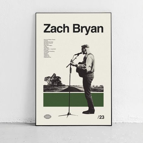 Zach Bryan – Sandgrain Studio City College, Zach Bryan, College Team, Modern Print, Music Fans, Sport Football, Music Tv, Whats New, Modern Prints