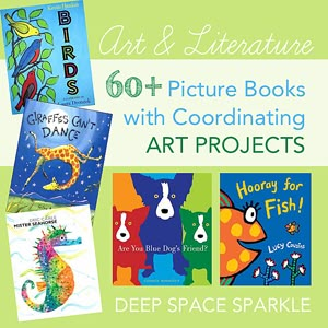 60 Picture Books with Art Projects. Lane Smith, Art Books For Kids, Classe D'art, First Grade Art, Leo Lionni, Book Art Projects, Deep Space Sparkle, Abe Lincoln, Storybook Art