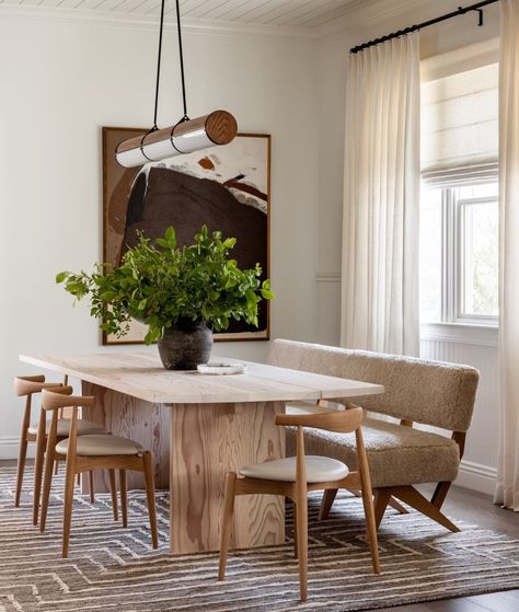 Inspired Dining Rooms - haven-studios.com Dining Room Decor Modern, Minimalist Dining Room, Dinning Room Design, Beautiful Dining Rooms, Furniture Office, Dining Room Inspiration, Modern Dining Table, Rustic Dining, Modern Dining Room