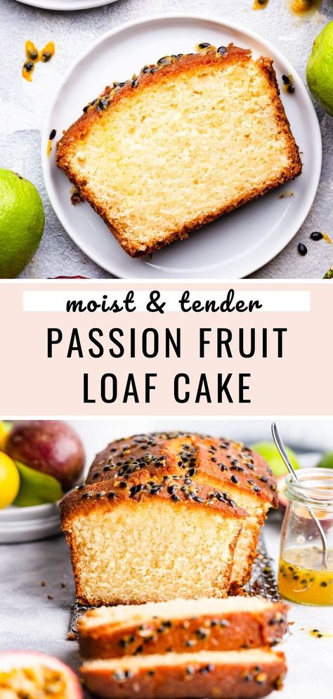 Passionfruit Dessert, Passion Fruit Cake, Pulp Recipe, Passionfruit Recipes, Fruit Syrup, Passion Fruit Syrup, Fruit Dessert Recipes, Ginger Cake, Easy Bake