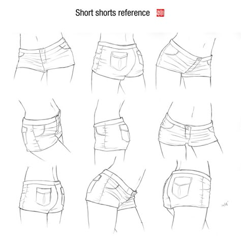 Short shorts reference ✤ || CHARACTER DESIGN REFERENCES | キャラクターデザイン | çizgi film • Find more at https://www.facebook.com/CharacterDesignReferences & http://www.pinterest.com/characterdesigh if you're looking for: #grinisti #komiks #banda #desenhada #komik #nakakatawa #dessin #anime #komisch #manga #bande #dessinee #BD #historieta #sketch #strip #cartoni #animati #comic #komikus #komikss #cartoon || ✤ Shorts Drawing, Pants Drawing, Drawing Help, Anatomy Drawing, Poses References, Anime Drawings Tutorials, Drawing Clothes, Drawing Stuff, Drawing Lessons