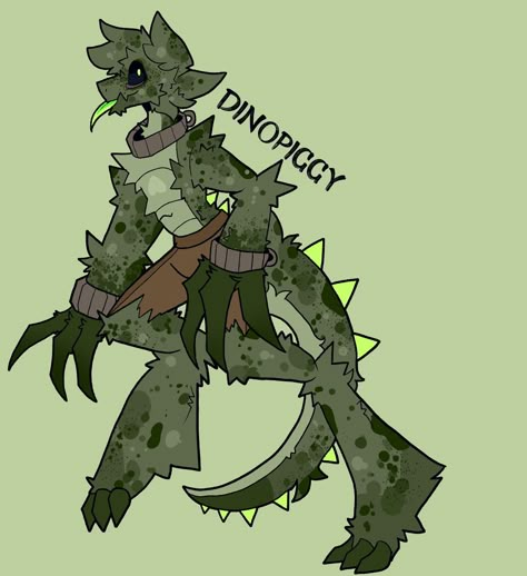 Velociraptor Fursona, Dino Oc Art, Raptor Fursona, Pig Fursona, Dinosaur Fursona, Dino Fursona, Fursona Ideas, Cute Monsters Drawings, Paper Dragon